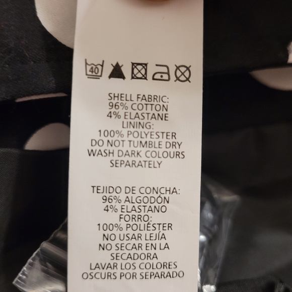 Stylish Polka Dot Trench Coat  Double Breasted Half Sleeve Mid Length Sz M - Picture 16 of 16